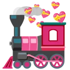 locomotiva + cuore con fiocco