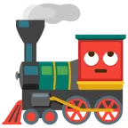 locomotiva + faccina con occhi al cielo
