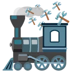 locomotiva + martello e chiave inglese