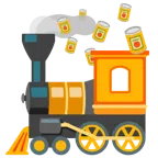 locomotiva + cibo in scatola