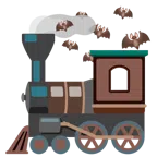 locomotiva + pipistrello