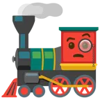 locomotiva + faccina con monocolo