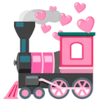 locomotiva + cuore rosa