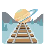 locomotiva + pianeta con satellite