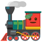 locomotiva + faccina che fa il saluto