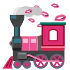 locomotiva + bocca che morde il labbro