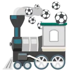 locomotiva + pallone da calcio
