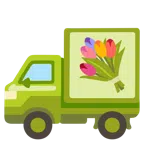camion + mazzo di fiori