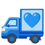 camion + cuore blu