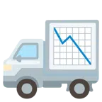camion + grafico con andamento negativo
