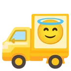camion + faccina con sorriso e aureola