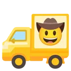 camion + faccina con cappello da cowboy