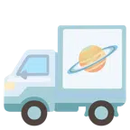 camion + pianeta con satellite