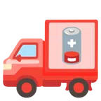 camion + batteria scarica