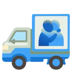 camion + persone che si abbracciano