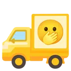 camion + faccina con occhi aperti e mano sulla bocca