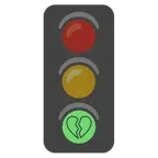 semaforo verticale + cuore infranto