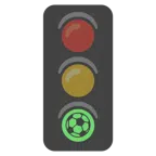 semaforo verticale + pallone da calcio