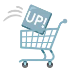 carrello + pulsante UP!