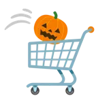 carrello + zucca di Halloween