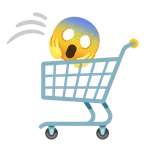 carrello + faccina terrorizzata