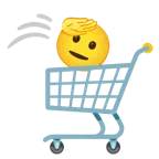 carrello + faccina che fa il saluto