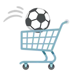 carrello + pallone da calcio