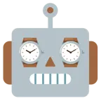 Roboter + Armbanduhr