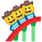 Gesicht mit Cowboyhut + Achterbahn