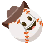 Gesicht mit Cowboyhut + Baseball