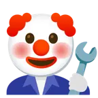 cara de payaso + martillo y llave inglesa
