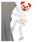 cara de payaso + montaña