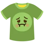 würgendes Gesicht + T-Shirt