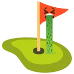 kotzendes Gesicht + Golffahne