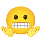 persona encogida de hombros + cara haciendo una mueca