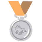 medaglia d’argento + cavallo