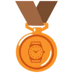 medaglia di bronzo + orologio