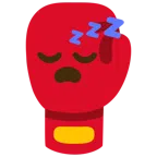 guantone da pugilato + faccina che dorme