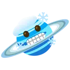 frierendes Gesicht + Ringplanet