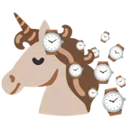 Einhorn + Armbanduhr