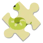 pezzo di puzzle + serpente