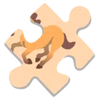 pezzo di puzzle + cavallo