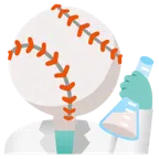 provetta + palla da baseball