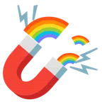calamita + arcobaleno