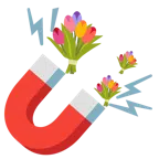 calamita + mazzo di fiori