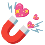 calamita + cuore che luccica