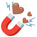 calamita + cuore marrone