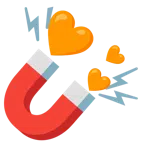 calamita + cuore arancione
