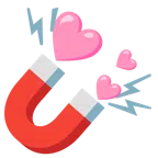calamita + cuore rosa