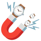 calamita + orologio